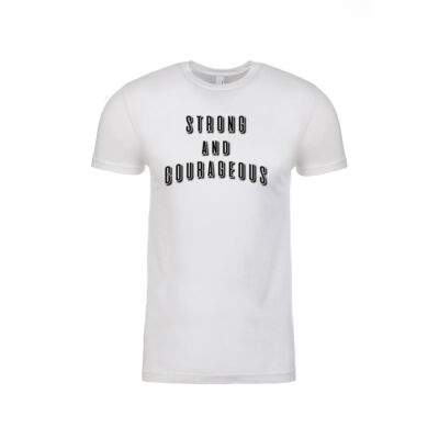 Strong and Courageous - Men's - Black Text Thumbnail