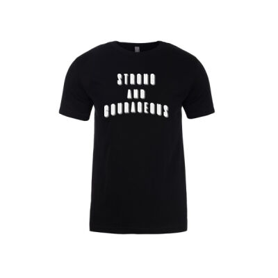 Strong and Courageous  - Men's - White Text Thumbnail